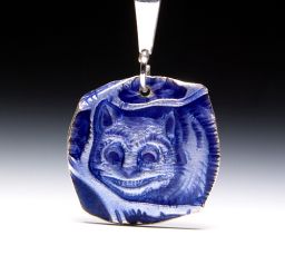 Cheshire Cat Enamel Relic