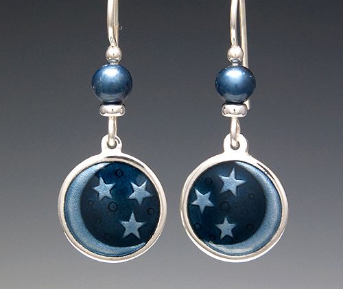 Moon and Star Earrings