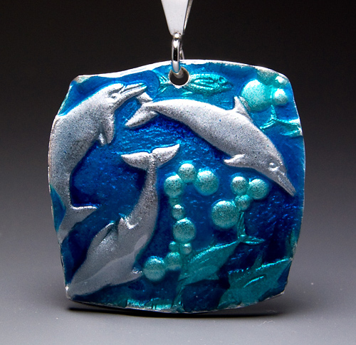 Dolphins Enamel Relic