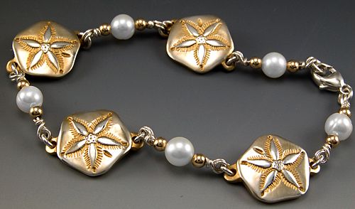 Sand Dollar Bracelet 24kV